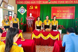 TRƯỜNG MẦM NON KỲ HÀ TỔ CHỨC THÀNH CÔNG HỘI NGHỊ VIÊN CHỨC VÀ NGƯỜI LAO ĐỘNG NĂM HỌC 2025 - 2026